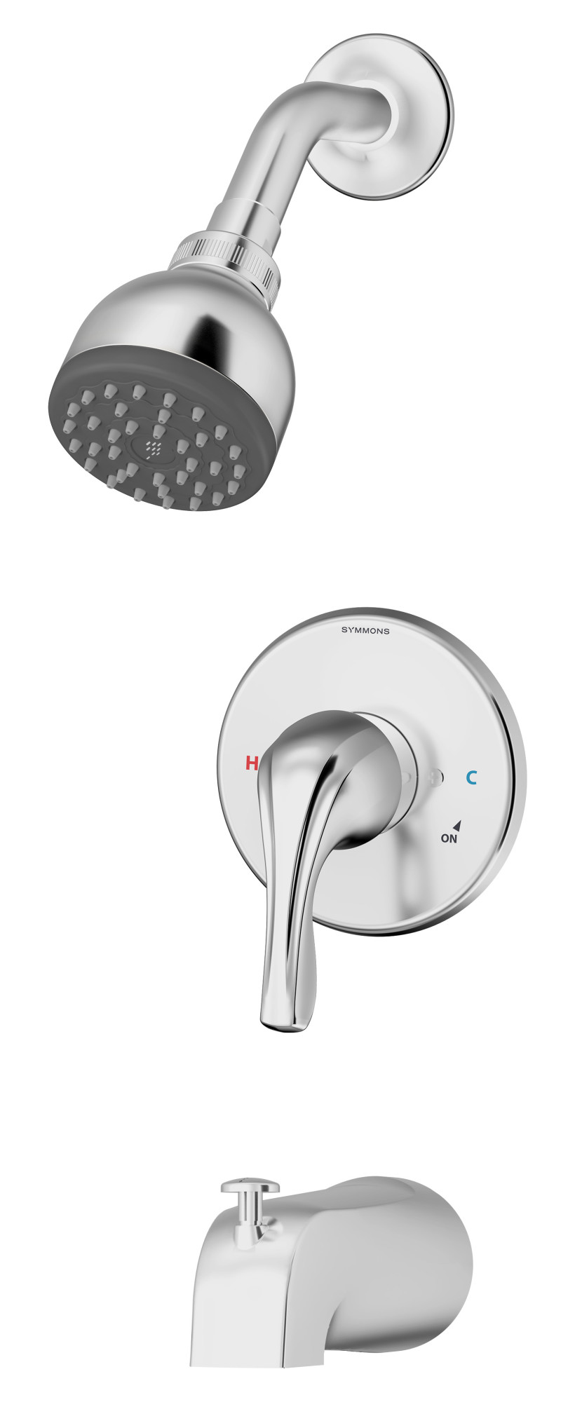 Origins Single Handle 1-Spray Tub and Shower Faucet Trim in Polished Chrome - 1.5 GPM (Valve Not Included)